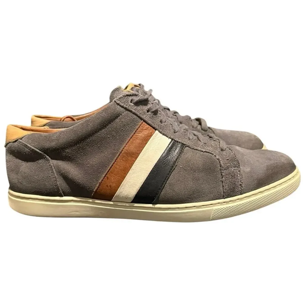 Allen Edmonds Men’s Courtside Signature Suede Sneakers Size 10.5 E Grey Vintage